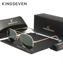 Load image into Gallery viewer, KINGSEVEN Men&#39;s Alloy Pilot Sunglasses