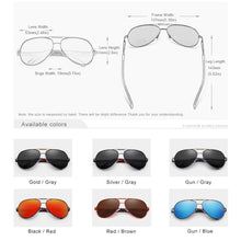 Load image into Gallery viewer, CLLOIO Men&#39;s Classic Aluminum Pilot Polarized Sunglasses