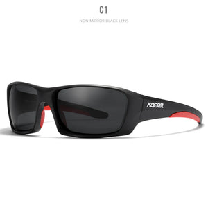 KDEAM TR90 Polarized Men's Sunglasses With Zipper Case
