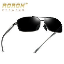 Load image into Gallery viewer, AORON Classic Retro Men&#39;s Polarized Aluminum Frame UV400 Sunglasses - Sunglass Associates