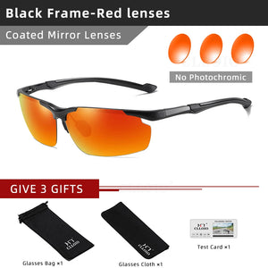 CLLOIO Aluminum Polarized Photochromic Men's Driving Sunglasses