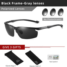 Load image into Gallery viewer, CLLOIO Aluminum Polarized Photochromic Men&#39;s Driving Sunglasses
