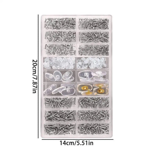 Eyeglass Repair Kit Stainless Steel Eyeglass Accessories Precision-Manufactured Repairing Tool For Sunglasses Half-Frame Glasses - Sunglass Associates