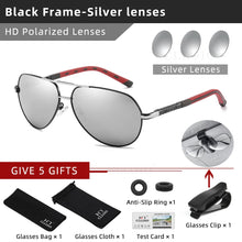 Load image into Gallery viewer, CLLOIO Men&#39;s Classic Aluminum Pilot Polarized Sunglasses