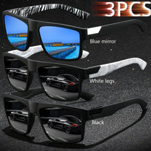 Load image into Gallery viewer, 3 Pieces Fashion Vintage Square Men's Sunglasses