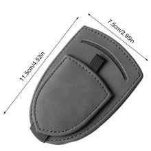 Load image into Gallery viewer, Sunglasses Leather Magnetic Clip Car Visor Holder