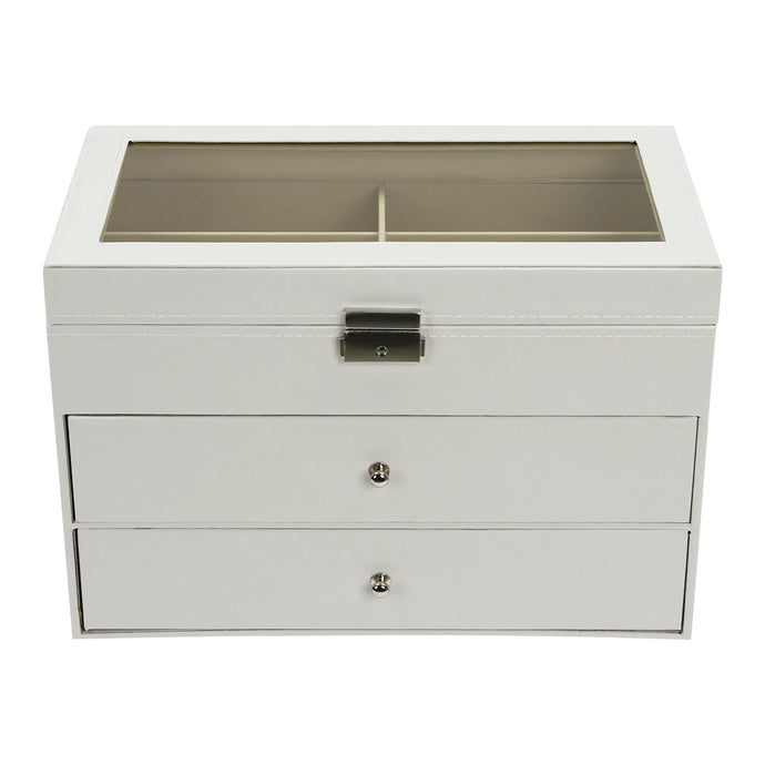 18 Slots Sunglasses Organizer with Drawers