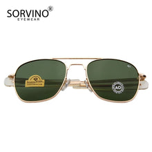 Load image into Gallery viewer, SORVINO Retro Pilot Military Sunglasses