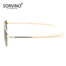 Load image into Gallery viewer, SORVINO Retro Pilot Military Sunglasses