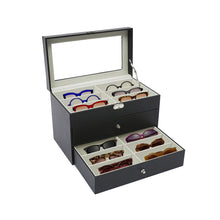 Load image into Gallery viewer, 18-Grid Carbon Fiber  Sunglass Storage Case