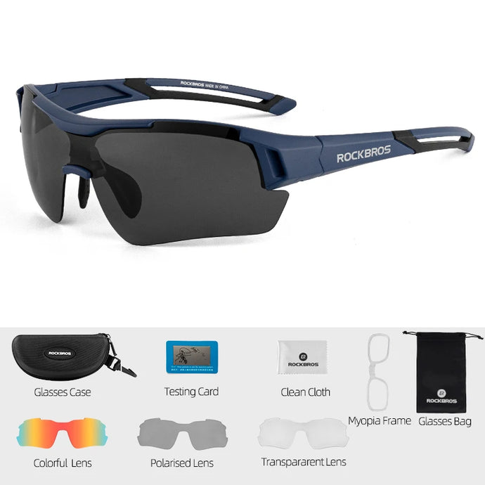 ROCKBROS 3 Lens Cycling Polarized Sunglasses