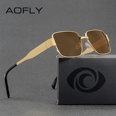AOFLY Retro Vintage Women's Metal Sunglasses