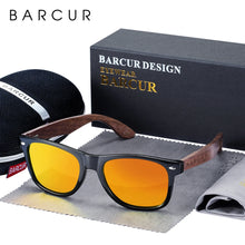 Load image into Gallery viewer, BARCUR Men&#39;s  High Quality Black Walnut Sunglasses