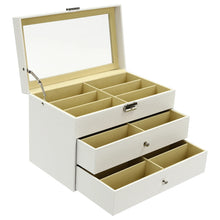 Load image into Gallery viewer, 18 Slots Sunglasses Organizer with Drawers