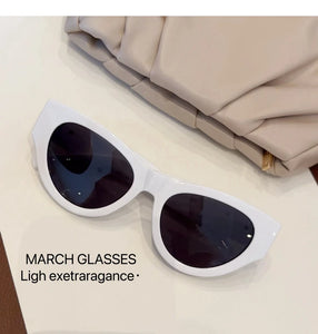 JQZSAG Women's  Luxury Cat Eye Sunglasses