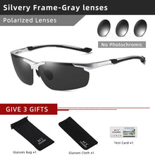 Load image into Gallery viewer, CLLOIO Aluminum Polarized Photochromic Men&#39;s Driving Sunglasses