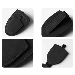 Sunglasses Leather Magnetic Clip Car Visor Holder