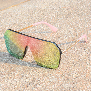 AOFLY Rimless Mirror Rectangular Women's Sunglasses