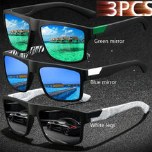 Load image into Gallery viewer, 3 Pieces Fashion Vintage Square Men's Sunglasses