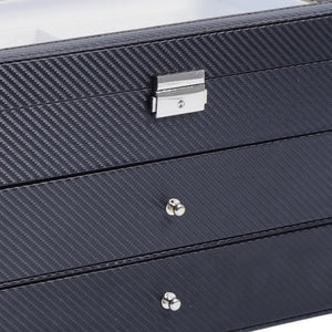 18-Grid Carbon Fiber  Sunglass Storage Case