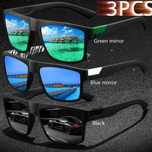 Load image into Gallery viewer, 3 Pieces Fashion Vintage Square Men's Sunglasses