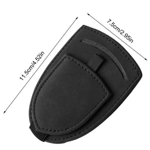 Sunglasses Leather Magnetic Clip Car Visor Holder