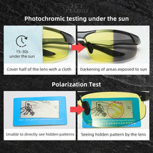 Load image into Gallery viewer, CLLOIO Aluminium Rimless Photochromic Day Night Vision Men&#39;s Anti-Glare Sunglasses