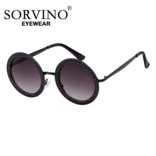 Load image into Gallery viewer, SORVINO Diamond Crystal Round Women's Sunglasses