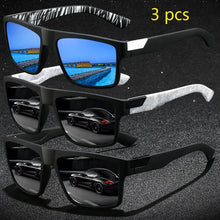 Load image into Gallery viewer, 3 Pieces Fashion Vintage Square Men's Sunglasses