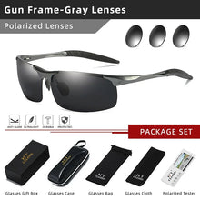Load image into Gallery viewer, CLLOIO Brand Men&#39;s Polarized Aluminum Frame Sunglasses