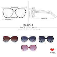 Load image into Gallery viewer, BARCUR Women&#39;s Oversized Polarized Gradient Sunglasses