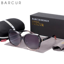 Load image into Gallery viewer, BARCUR Women&#39;s Oversized Polarized Gradient Sunglasses
