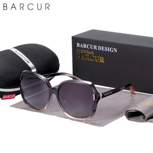 BARCUR Women's Oversized Polarized Gradient Sunglasses