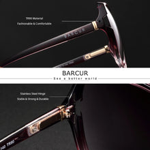 Load image into Gallery viewer, BARCUR Women&#39;s Oversized Polarized Gradient Sunglasses