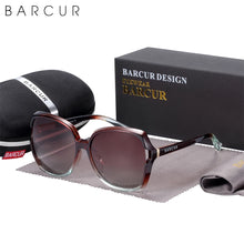 Load image into Gallery viewer, BARCUR Women&#39;s Oversized Polarized Gradient Sunglasses