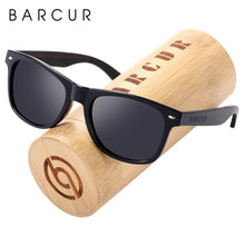 Load image into Gallery viewer, BARCUR Men&#39;s Wood Polarized Sunglasses