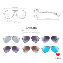 Load image into Gallery viewer, BARCUR Design Titanium Alloy Men&#39;s Sunglasses - Sunglass Associates