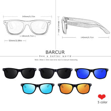 Load image into Gallery viewer, BARCUR High Quality Walnut Men&#39;s Sunglasses - Sunglass Associates
