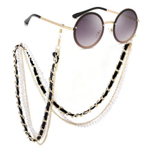 Load image into Gallery viewer, WHO CUTIE White Pearl Sunglass Chain