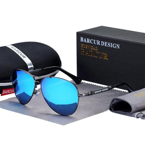 BARCUR Design Titanium Alloy Men's Sunglasses - Sunglass Associates