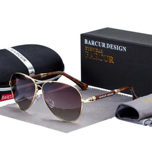 Load image into Gallery viewer, BARCUR Design Titanium Alloy Men&#39;s Sunglasses