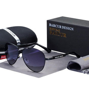 BARCUR Design Titanium Alloy Men's Sunglasses - Sunglass Associates