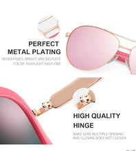 Load image into Gallery viewer, FENCHI Women&#39;s Silver Mirror Pilot Sunglasses
