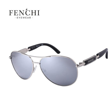 FENCHI Women's Silver Mirror Pilot Sunglasses - Sunglass Associates