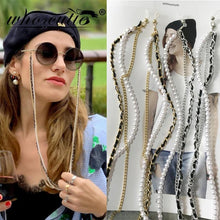 Load image into Gallery viewer, WHO CUTIE White Pearl Sunglass Chain