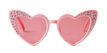 Load image into Gallery viewer, WHO CUTIE Diamond Heart Shaped Kids Sunglasses