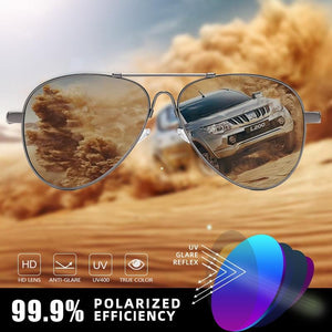 CLLOIO Titanium Alloy Men's Polarized Sunglasses - Sunglass Associates