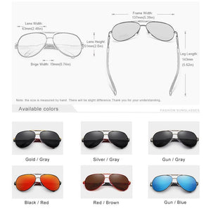 CLLOIO Men's Classic Aluminum Polarized Sunglasses