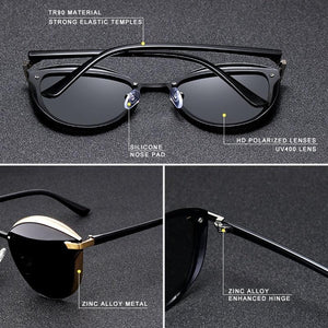 CLLOIO Polarized Women's Cat Eye Sunglasses - Sunglass Associates