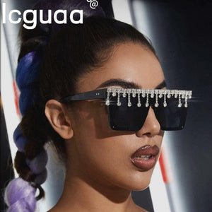 ICGUAA Women's Square Oversized Sunglasses